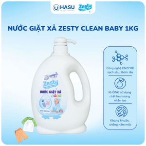 Nước Giặt Xả Zesty Clean Baby Hương Nước Hoa 1kg