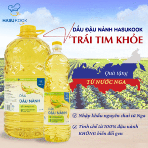 Dầu Đậu Nành Không Biến Đổi Gen HasuKook 5L